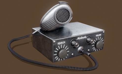 Police radio 3d model