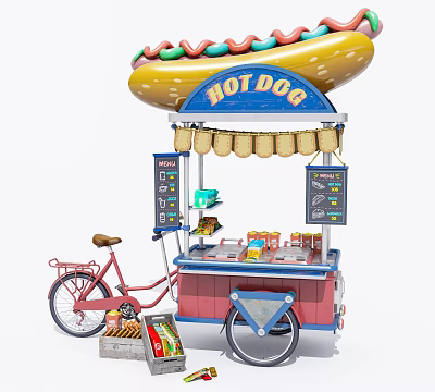 Modern Vans Three-wheeled Vans 3d model