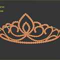 Elegant Silver Tiara with Intricate Pearl Design and Reflection on Black Background