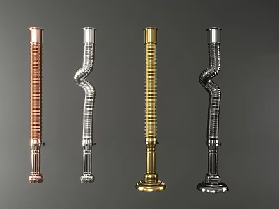 Modern exhaust pipe 3d model