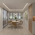 Modern Warm Cream Style Living Room With Soft Plush Sofa Large Window And Indoor Greenery