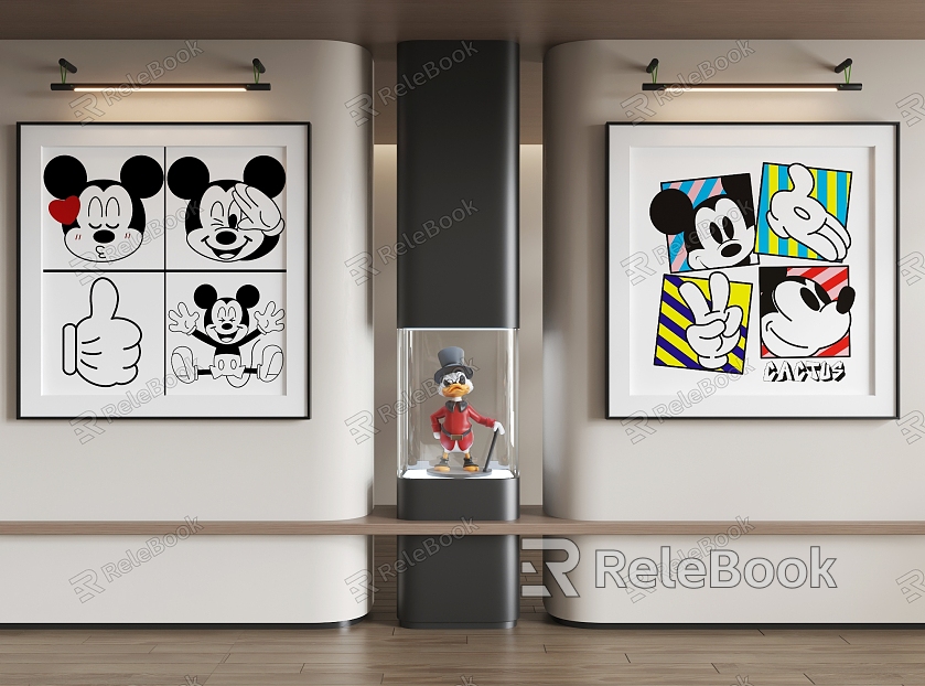 Cartoon Hanging Painting Cartoon Hanging Painting Children's Painting model