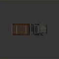 Military Armored Tank With Cannon And Heavy Armor On Gray Background
