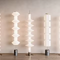 Modern floor lamp cream floor lamp combination 3d model