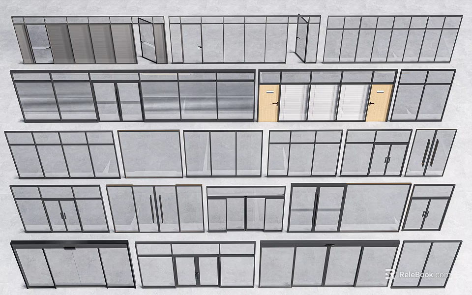 Floor to Ceiling Window Design Options With Different Styles And Architectural Features 3d model