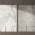 Modern Textured Square Rugs in Beige and Grey for Living Room Decor
