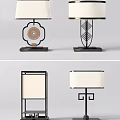 New Chinese Style Table Lamp 3d model