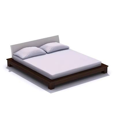Indoor Furniture Modern Furniture Bed Double Bed 3d model