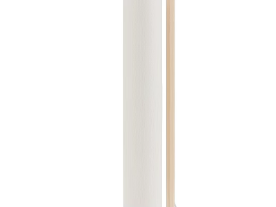Modern Floor Lamp Design With Sleek White Shade And Metal Base for Home Decor 3d model