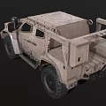 Military Green Armored Off Road Utility Vehicle With Rugged Design And Large Tires
