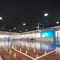 basketball court 3d model