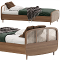 Modern Single Bed 3d model