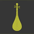 Traditional Chinese Wooden Pipa String Instrument With Handcrafted Design For Musical Use