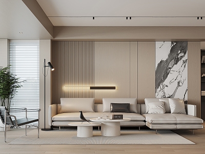 modern living room model