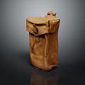 Vintage Brown Leather Bag With Flap Closure And Retro Design