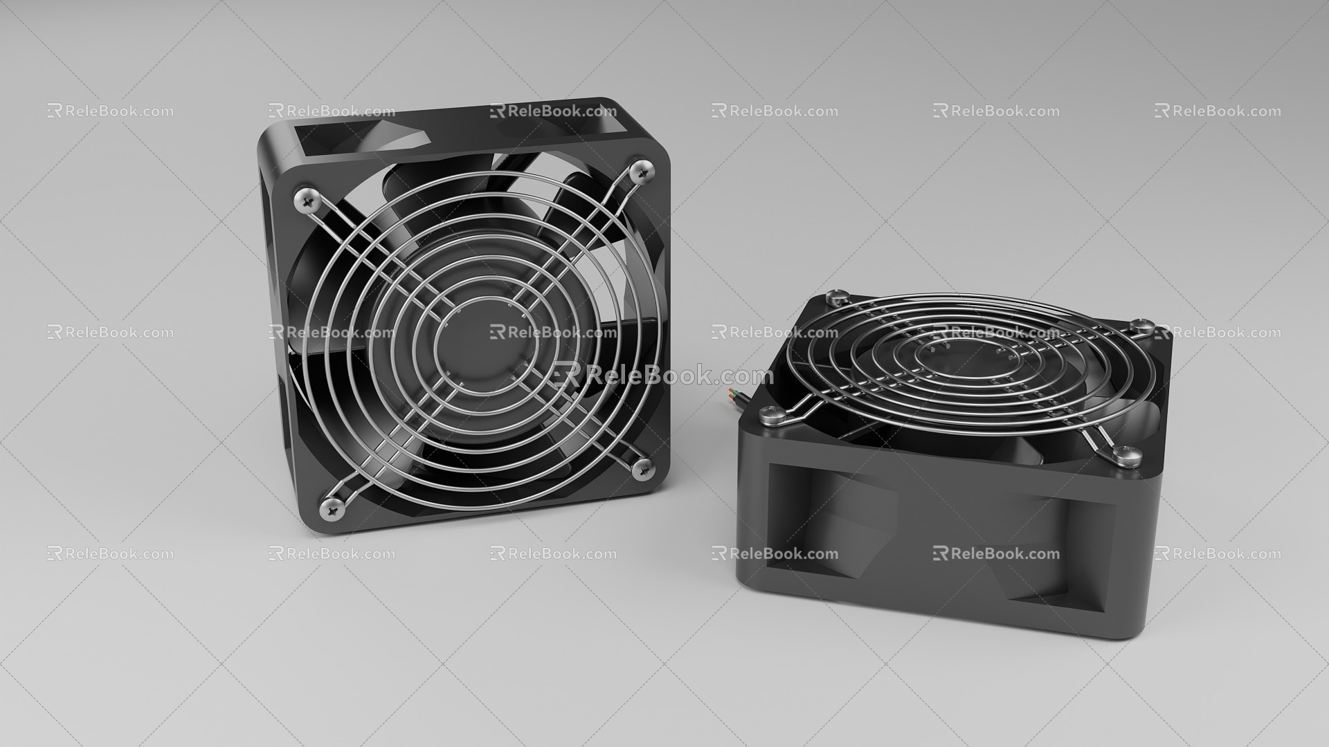 High power server cooling fan 3d model