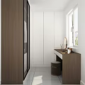 Modern Cloakroom Simple Cloakroom 3d model