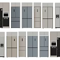 Multiple Refrigerator and Freezer Designs with Different Door Styles and Neutral Color Options