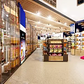 Tobacco and Liquor Store Interior With Display Shelves Refrigerators and Cigarette Counter