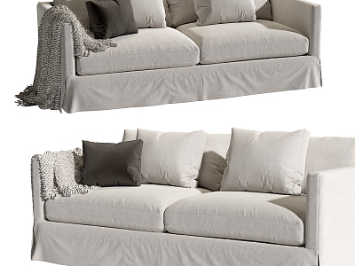 Double sofa 3d model