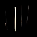 Modern Minimalist Wall Lamps with Brass Accents and Soft Glow on White Background