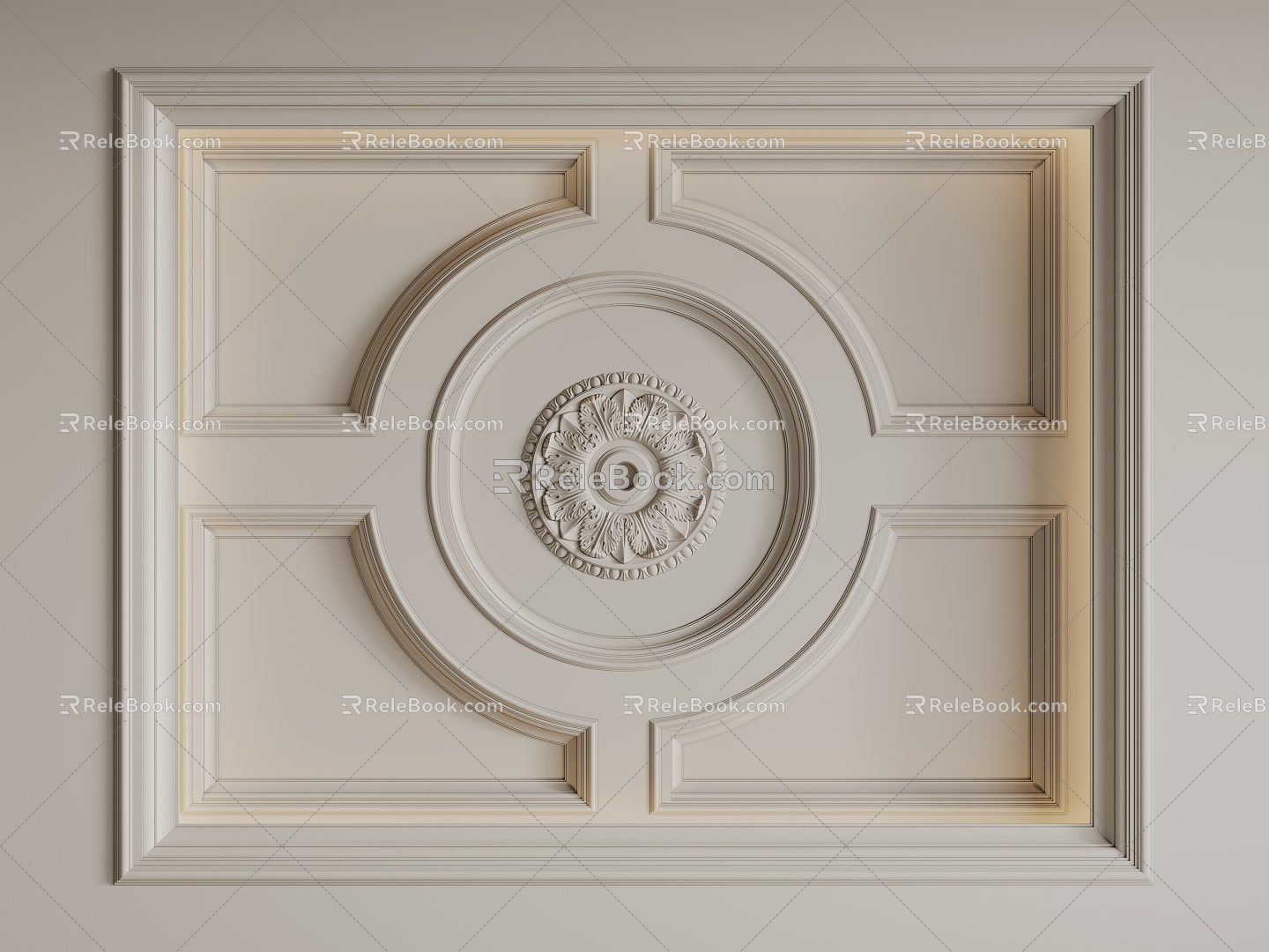 French Ceiling Hall Ceiling Corridor Ceiling Staircase Ceiling 3d model