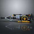 Harpoon Fishing Hunting Javelin With Harpoon Fork Whaling Fork Cry Game Harpoon Missile Fish Gun Fishing Gun 3d model