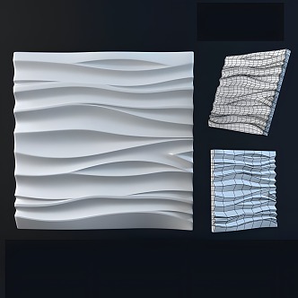 Modern Wall Decoration 3d model