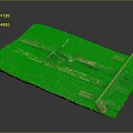 Modern Railroad Model Scene With Rustic Tracks Wooden Ties Gravel And Grass