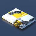 Book Featuring Black And White Animal Illustrations With Yellow Cover Accents And Pages