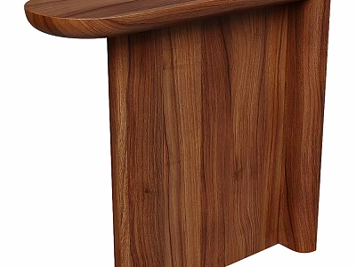 Modern Walnut Wood Dresser With Natural Wood Grain And Smooth Surface Design 3d model