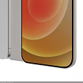 Sleek White Smartphone With Dual Rear Cameras And Gradient Circular Screen Design