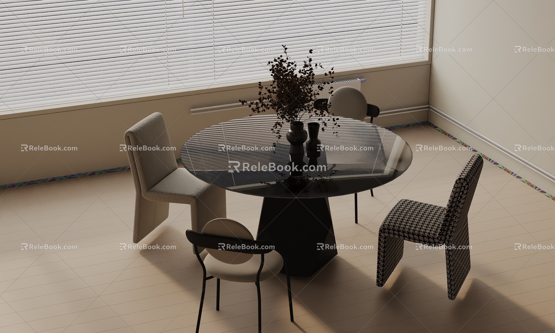 Table combination 3d model