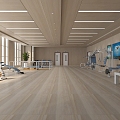 Modern Rehabilitation Room Hospital Rehabilitation Hall 3d model