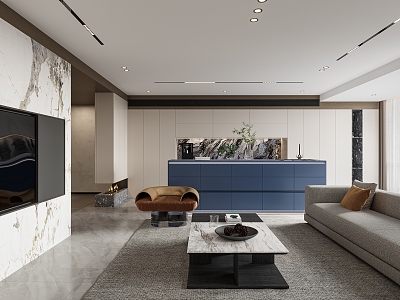 modern living room model