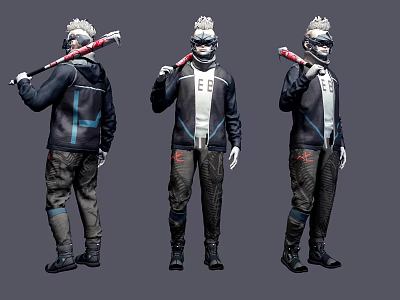 Modern Game Character Costume Model 3d model Modern Game Character Costume Model 3d model