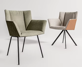 Modern Dining Chair Single Chair Dining Chair 3d model