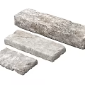 Three Different Sizes Of Natural Stone Slabs With Rough Texture