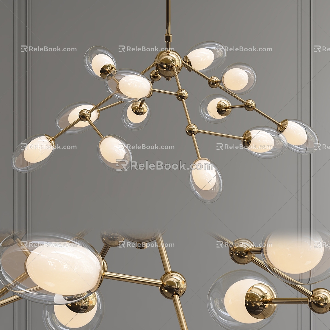 Modern chandelier 3d model