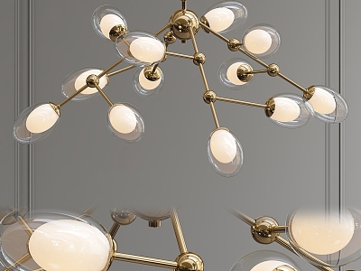 Modern chandelier 3d model