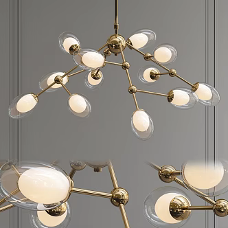 Modern chandelier 3d model