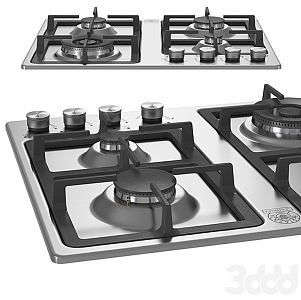 Modern gas stove 3d model