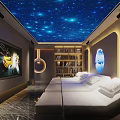 Luxurious Modern Clubhouse Interior With Lounge Area Sofas Chandeliers And Marble Flooring