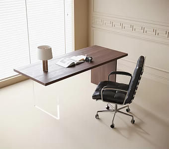 Modern Desk Chair Office Chair Desk 3d model