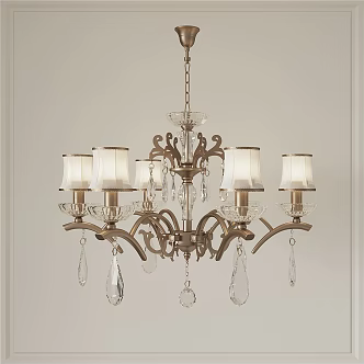 American chandelier 3d model