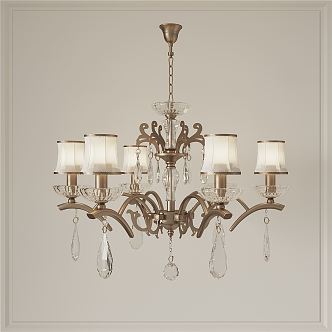 American chandelier 3d model