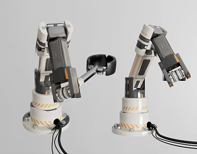 Modern Mechanical Arm Robot Robot Arm 3d model