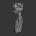 Modern Hair Short Hair Model Head 3d model