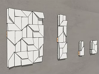 Modern Wall Lamp Art Decorative Geometric Shape Wall Lamp 3d model