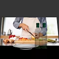 Organic Camellia Oil Bottles In Kitchen Cooking Scene